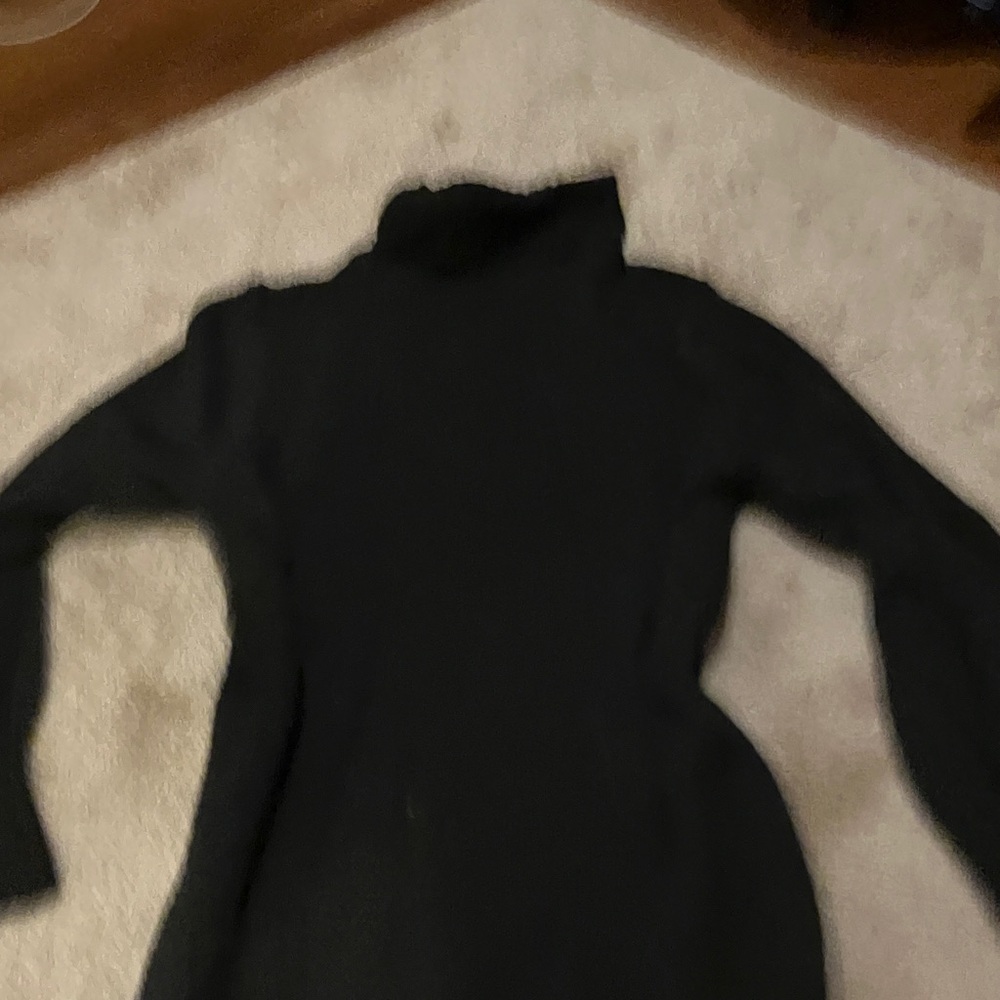 Black Turtleneck Sweater Dress